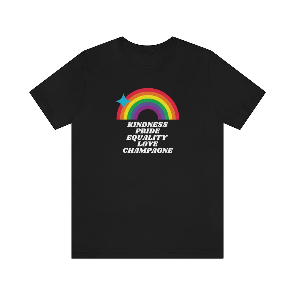 Pride - Unisex Jersey Short Sleeve Tee - Bubbles Make Me Happy
