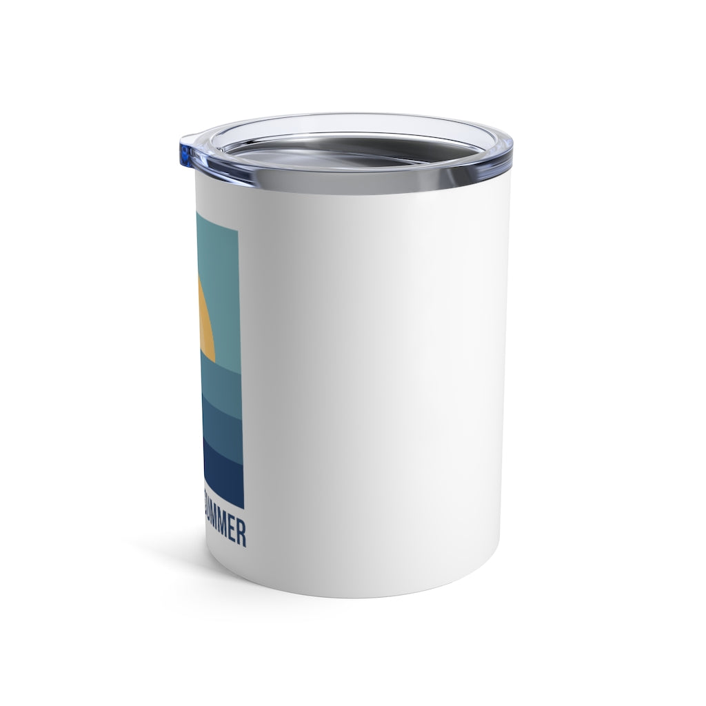 Summer - White Tumbler 10oz - Bubbles Make Me Happy