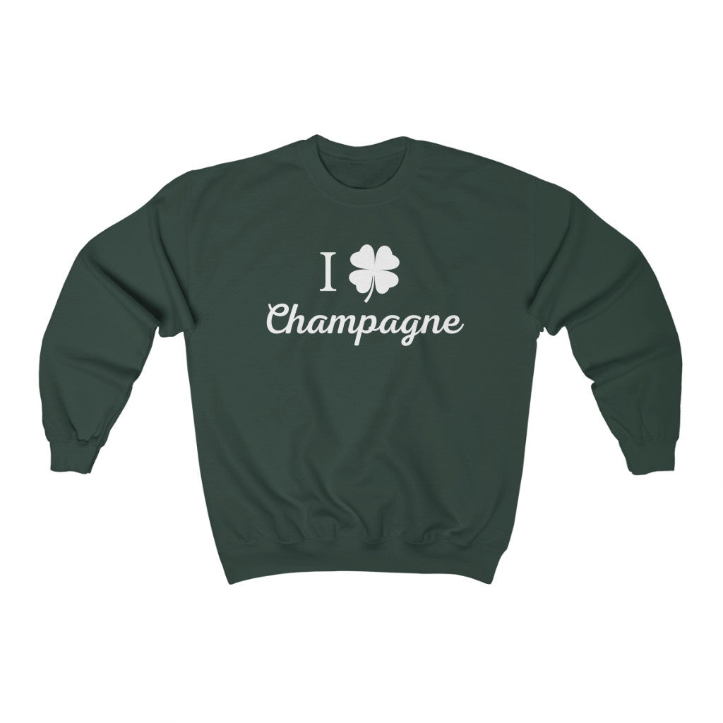 Shamrock Love I - Unisex Heavy Blend™ Crewneck Sweatshirt - Bubbles Make Me Happy