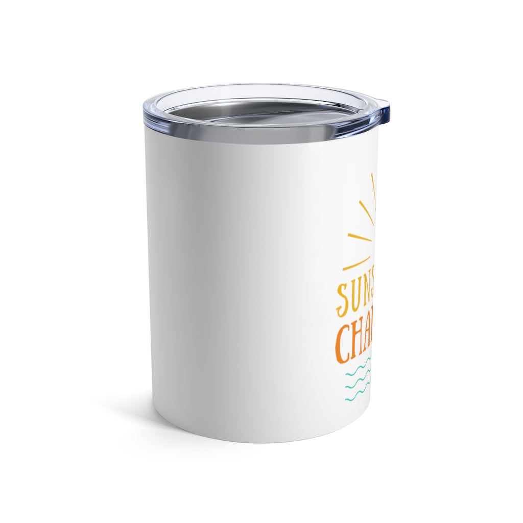 Sun - White Tumbler 10oz - Bubbles Make Me Happy