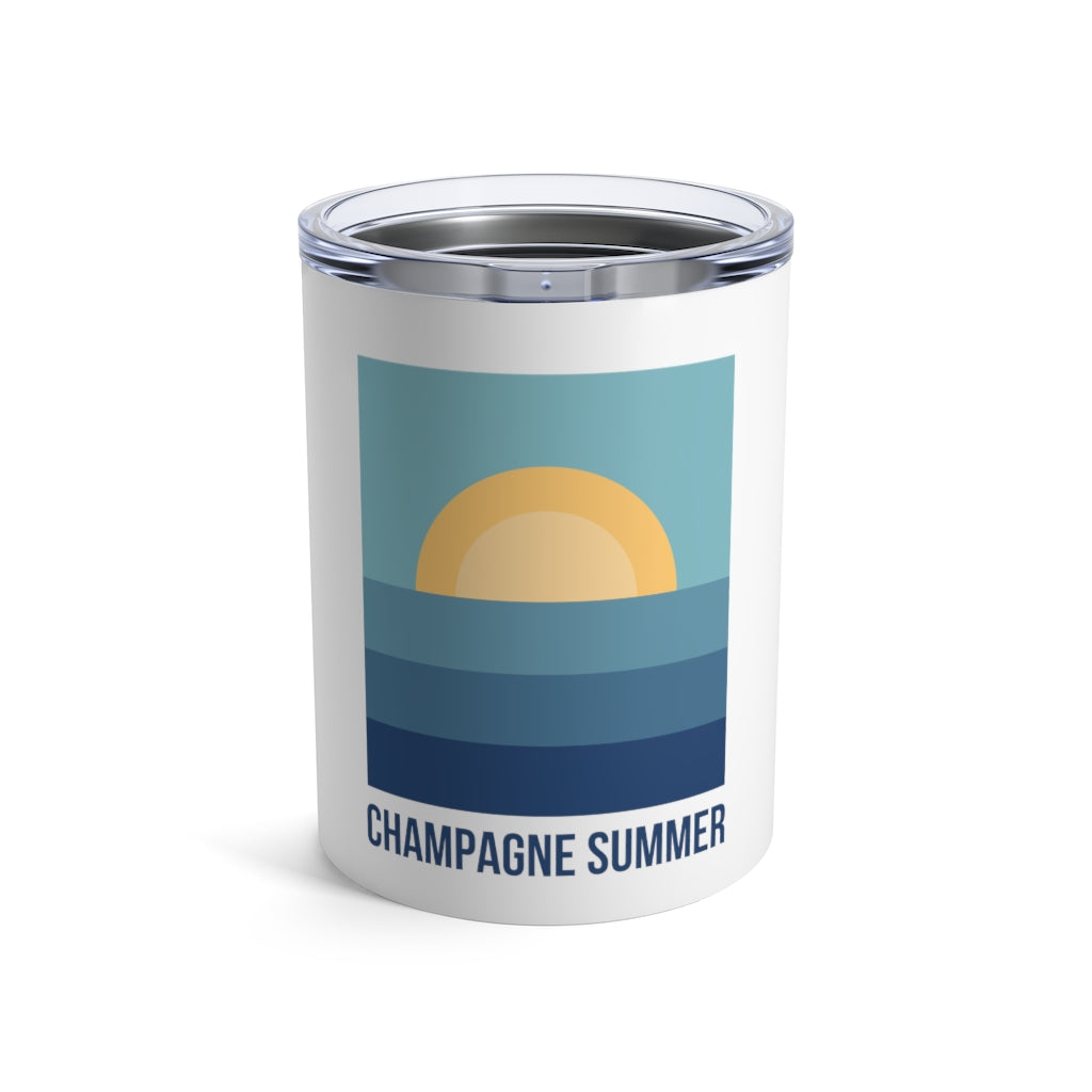 Summer - White Tumbler 10oz - Bubbles Make Me Happy
