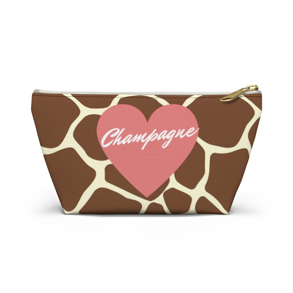 Giraffe - Accessory Pouch w T-bottom - Bubbles Make Me Happy
