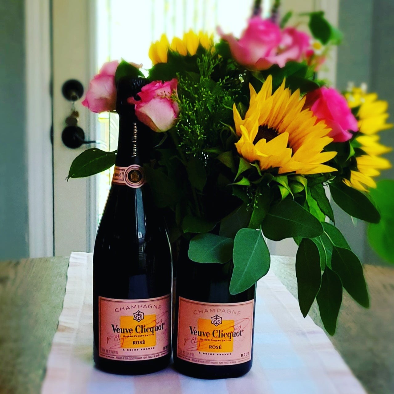 VCP Rosé Upcycled Vase - Bubbles Make Me Happy