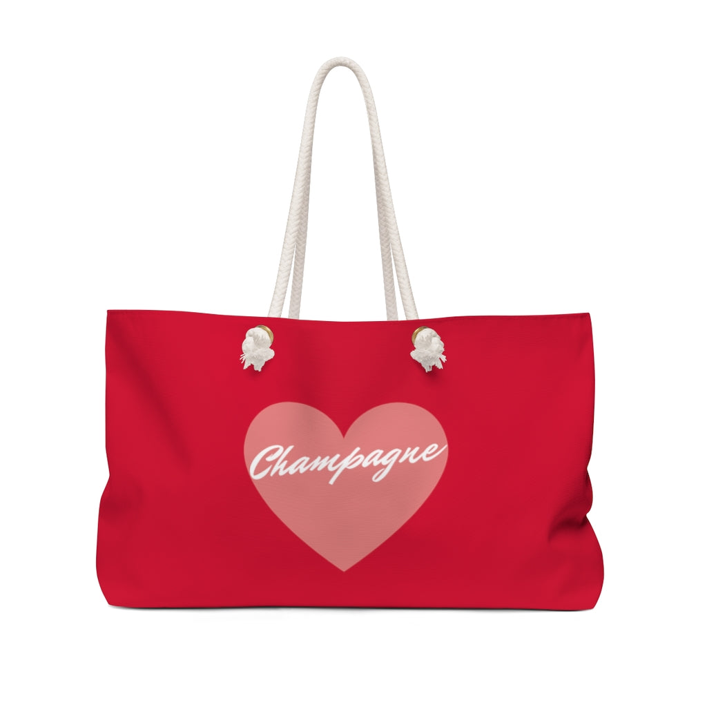 Heart - Weekender Bag - Bubbles Make Me Happy