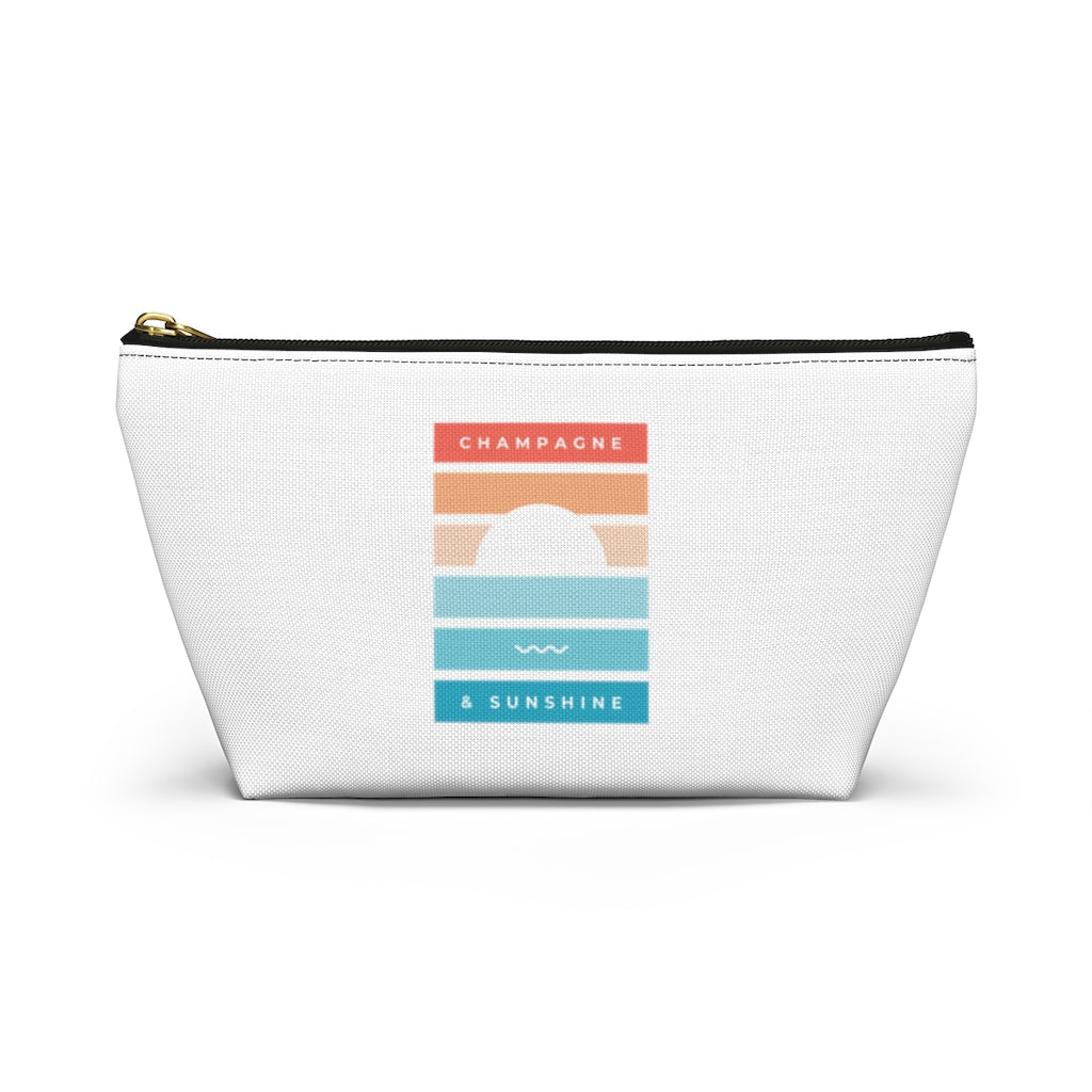 Beach - Accessory Pouch w T-bottom - Bubbles Make Me Happy