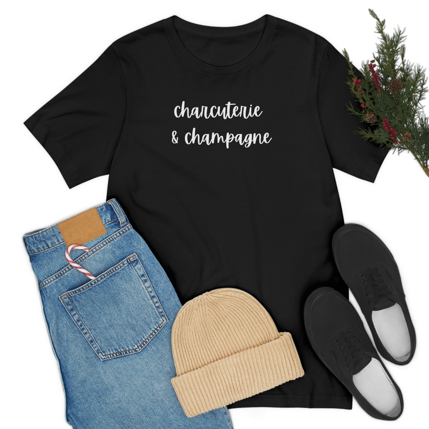 Charcuterie - Unisex Jersey Short Sleeve Tee - Bubbles Make Me Happy