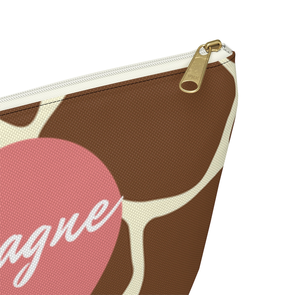 Giraffe - Accessory Pouch w T-bottom - Bubbles Make Me Happy