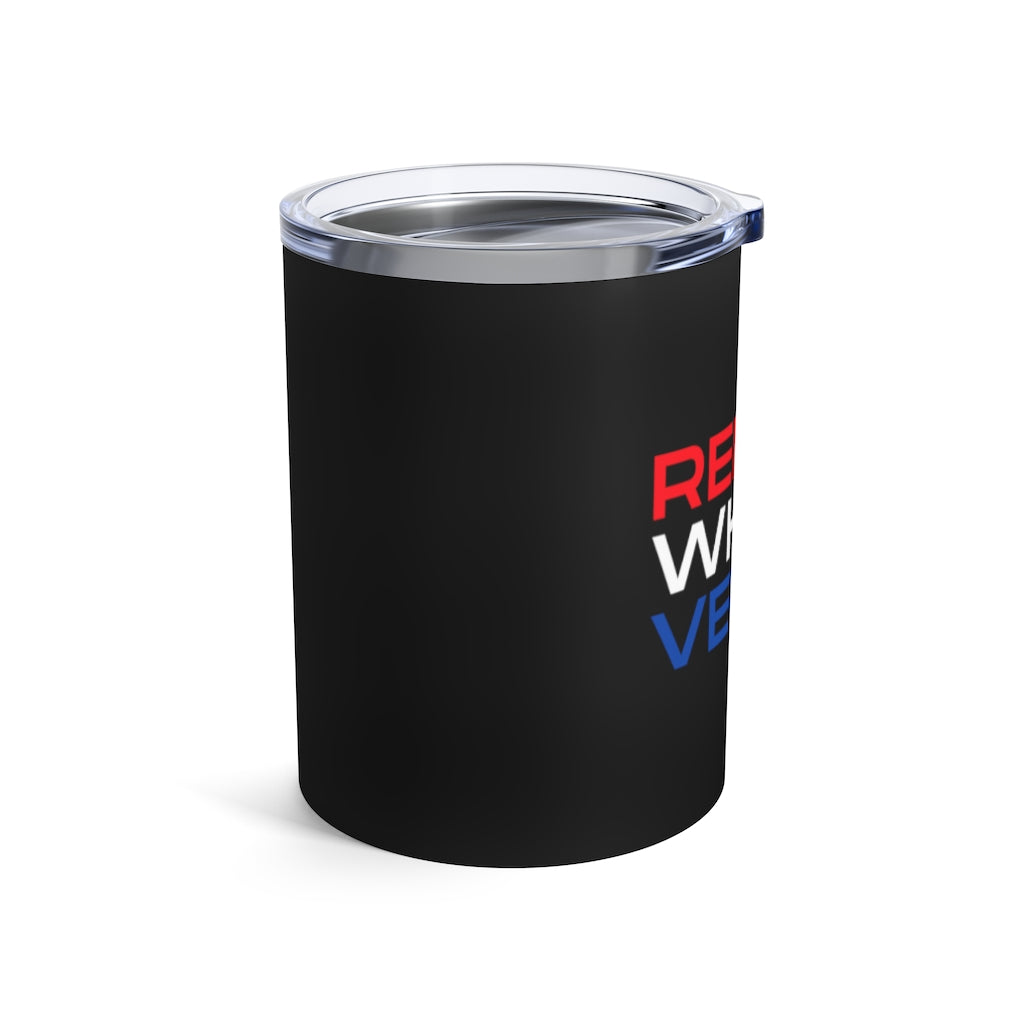 Patriotic - Black Tumbler 10oz - Bubbles Make Me Happy