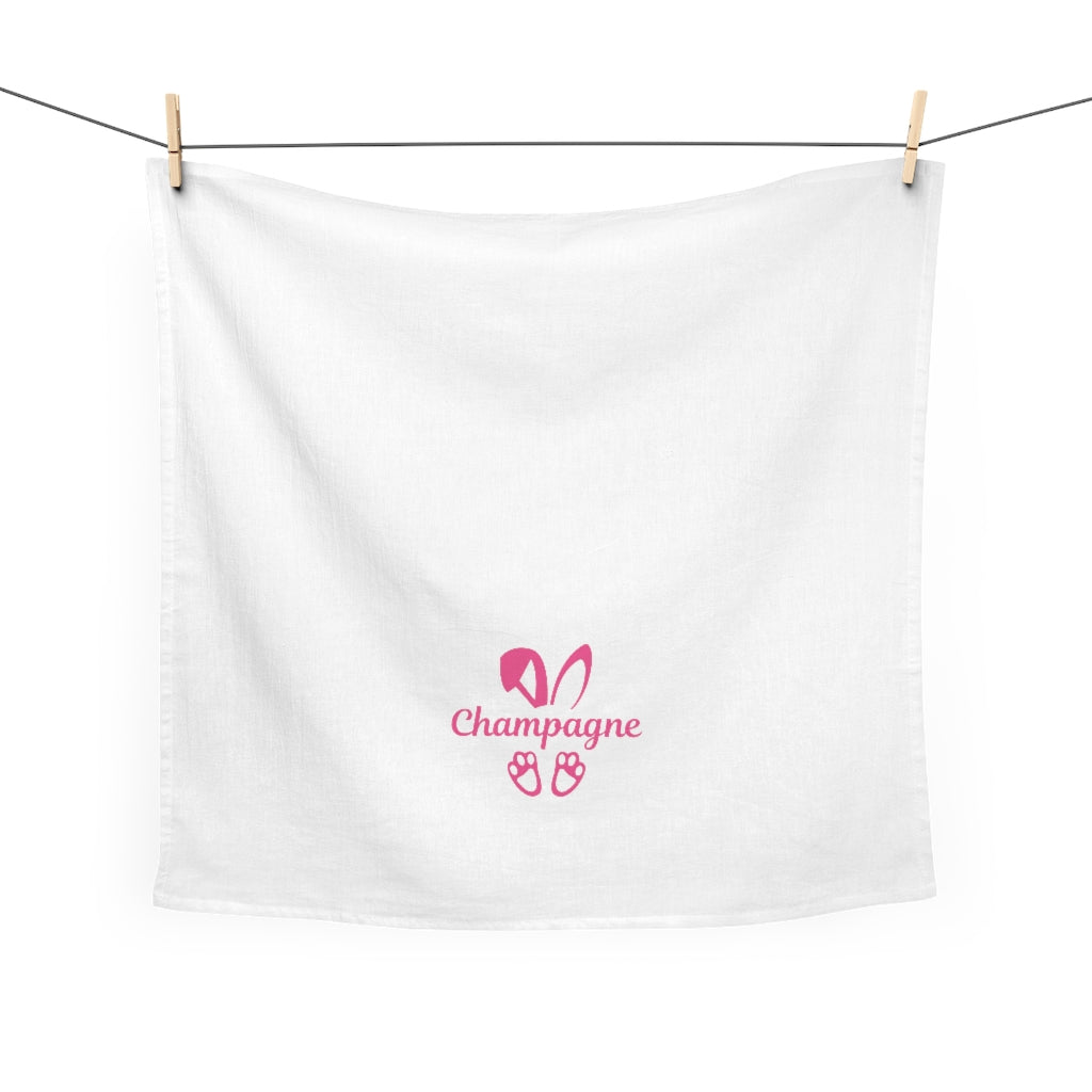 Champagne Bunny - Tea Towel - Bubbles Make Me Happy