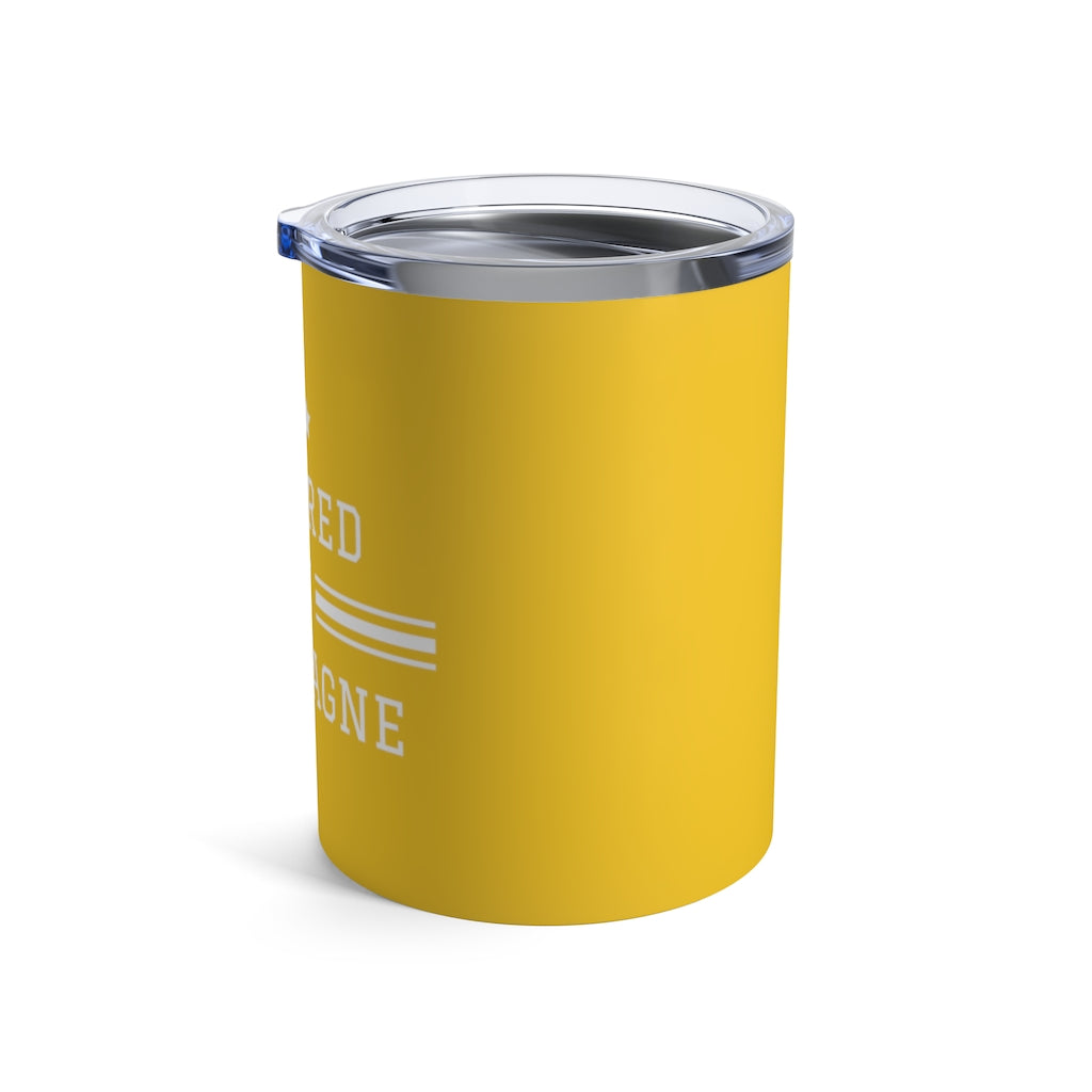 Powered - Yellow Tumbler 10oz - Bubbles Make Me Happy