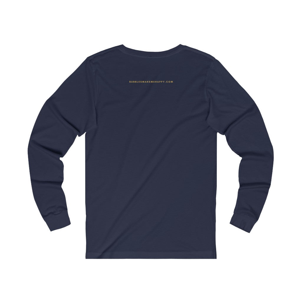 Shamrocks - Unisex Jersey Long Sleeve Tee - Bubbles Make Me Happy