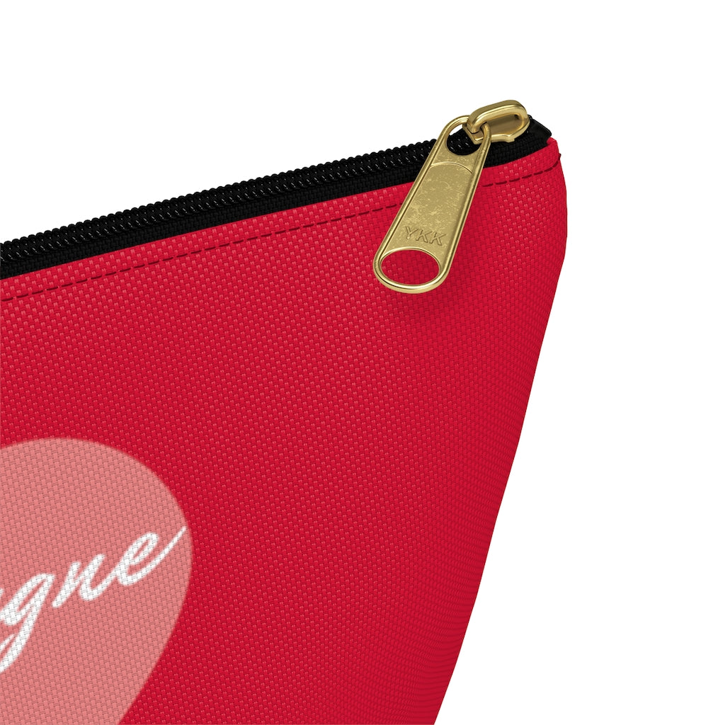 Heart - Accessory Pouch w T-bottom - Bubbles Make Me Happy