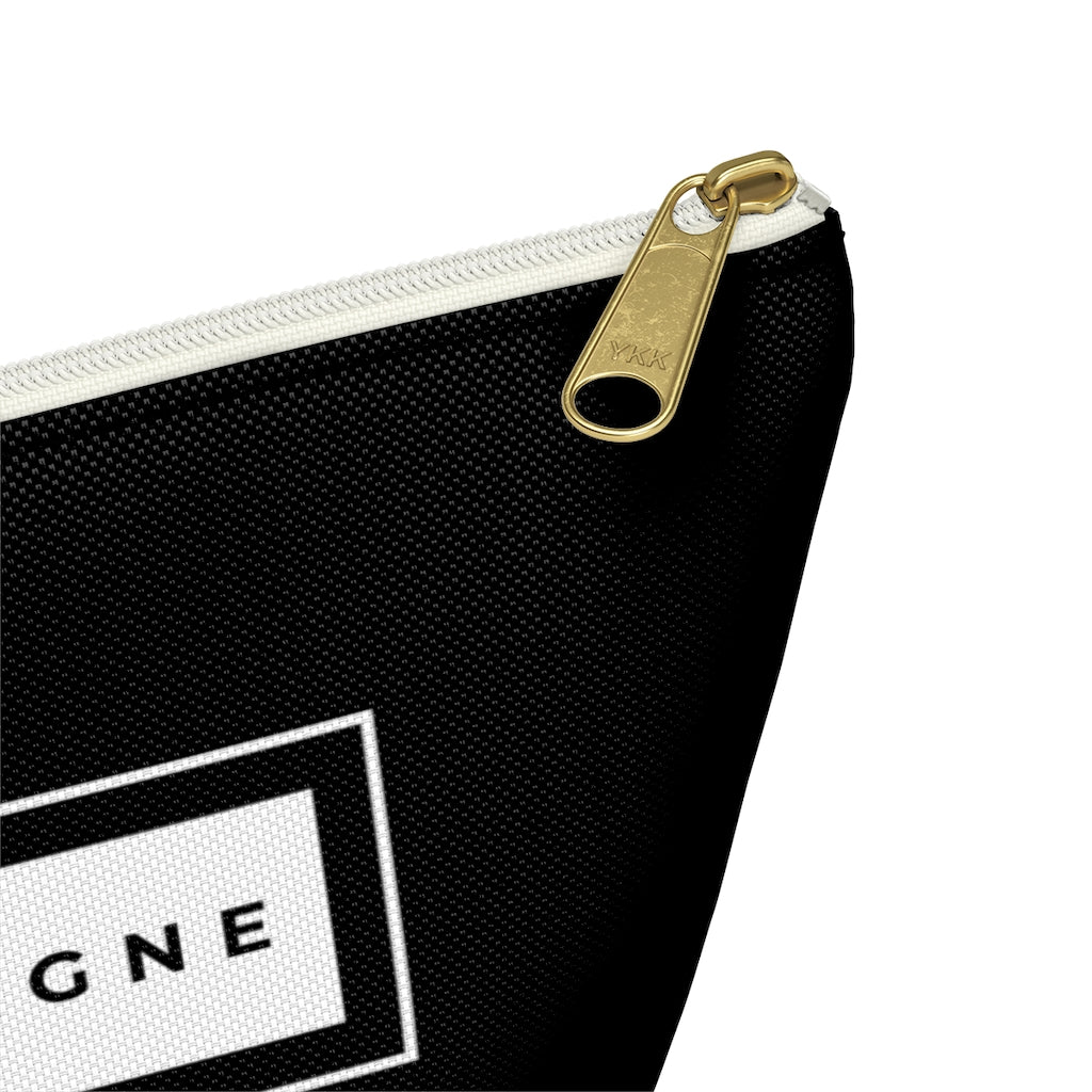 Champagne Classic - Accessory Pouch w T-bottom - Bubbles Make Me Happy