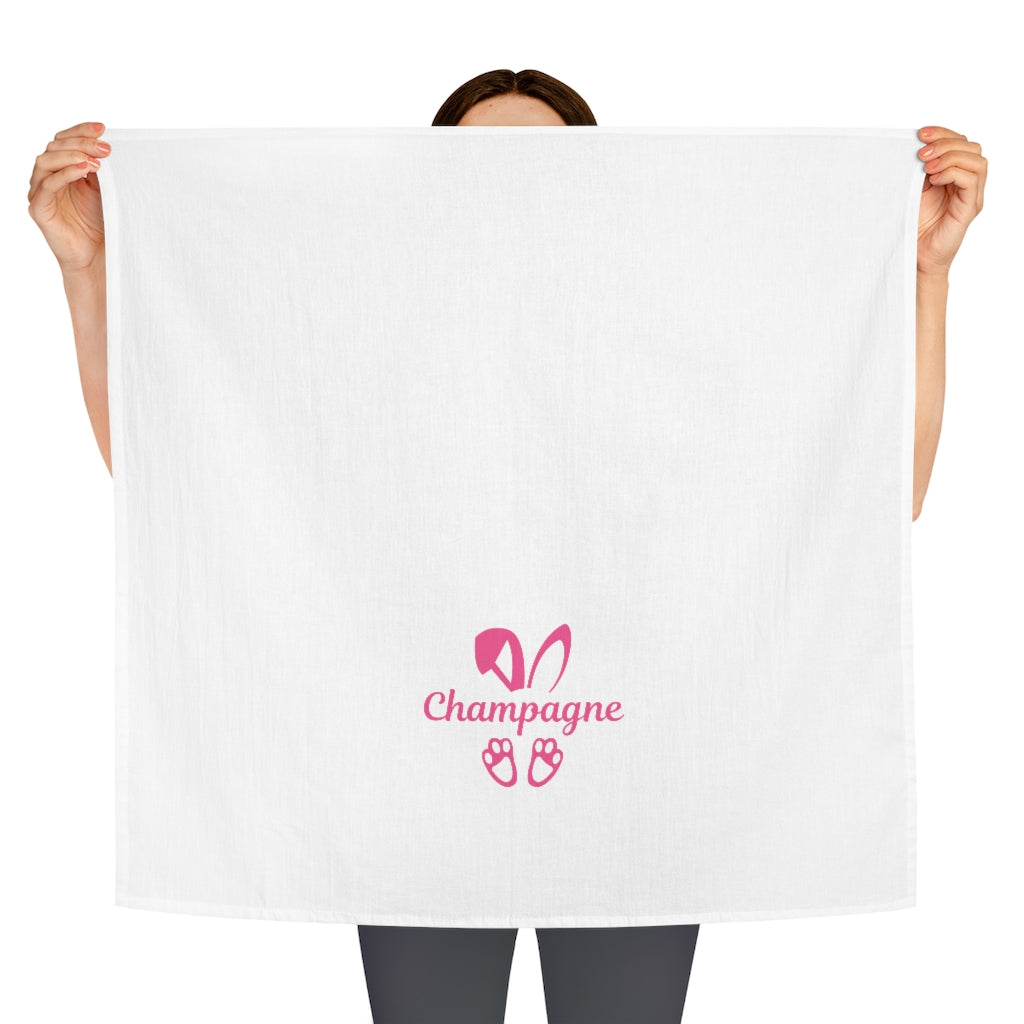 Champagne Bunny - Tea Towel - Bubbles Make Me Happy