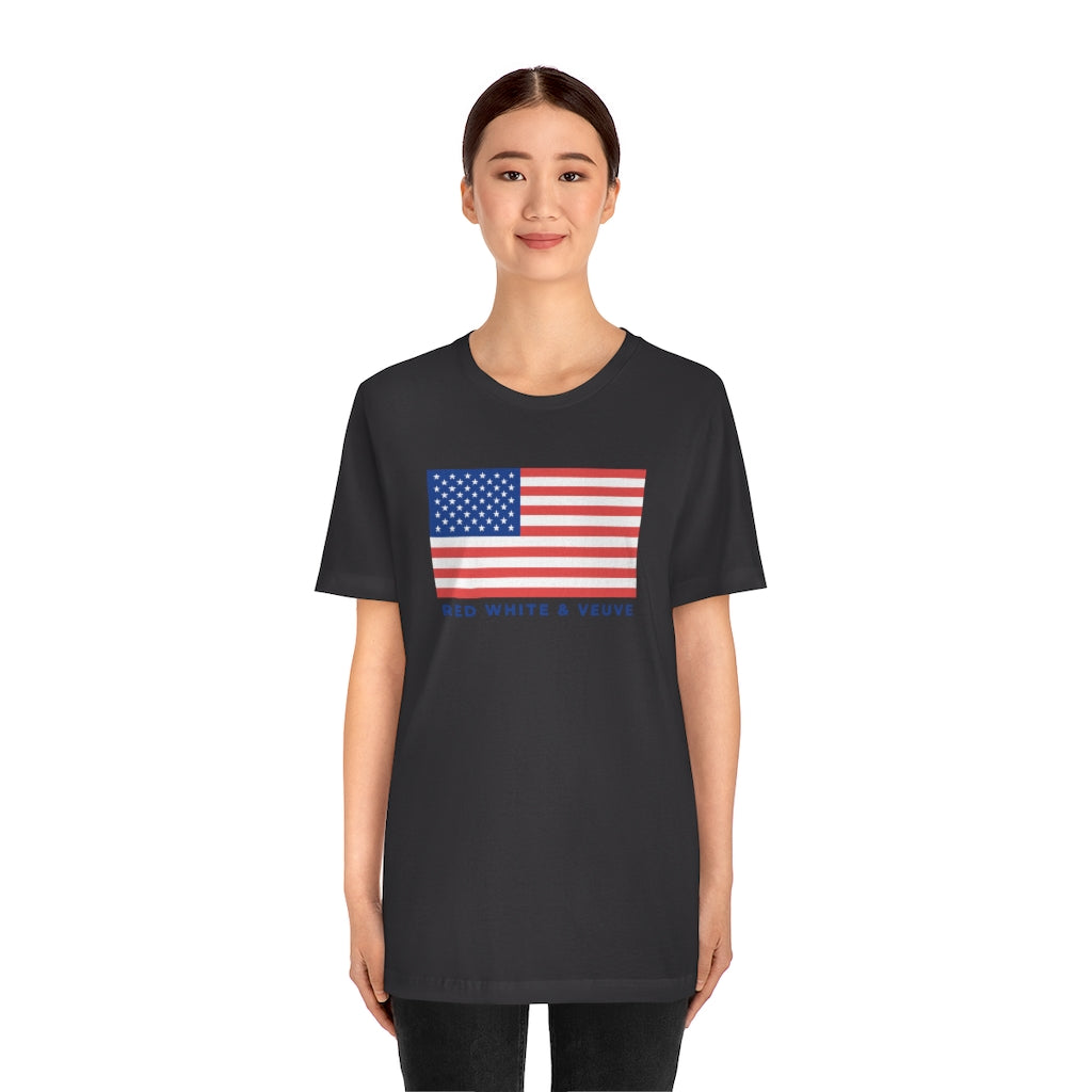 USA - Unisex Jersey Short Sleeve Tee - Bubbles Make Me Happy