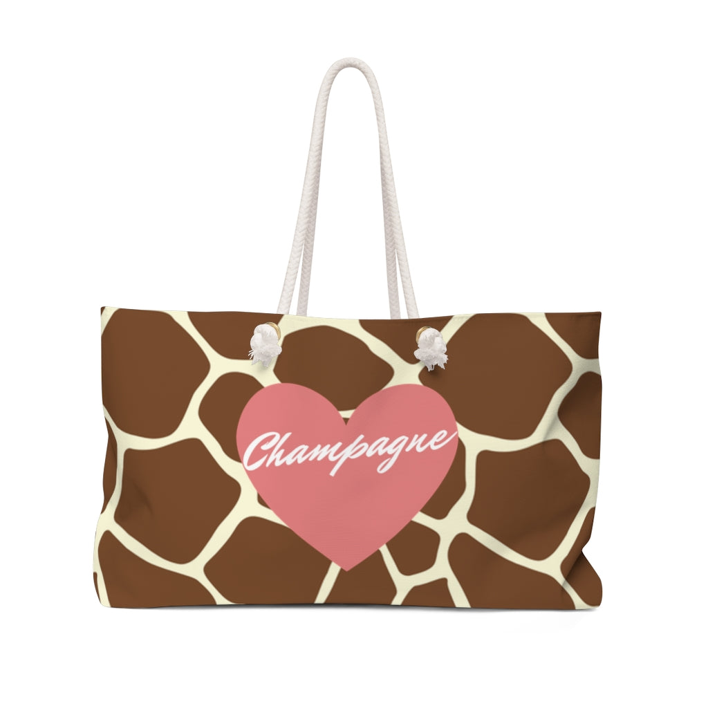 Giraffe - Weekender - Bubbles Make Me Happy