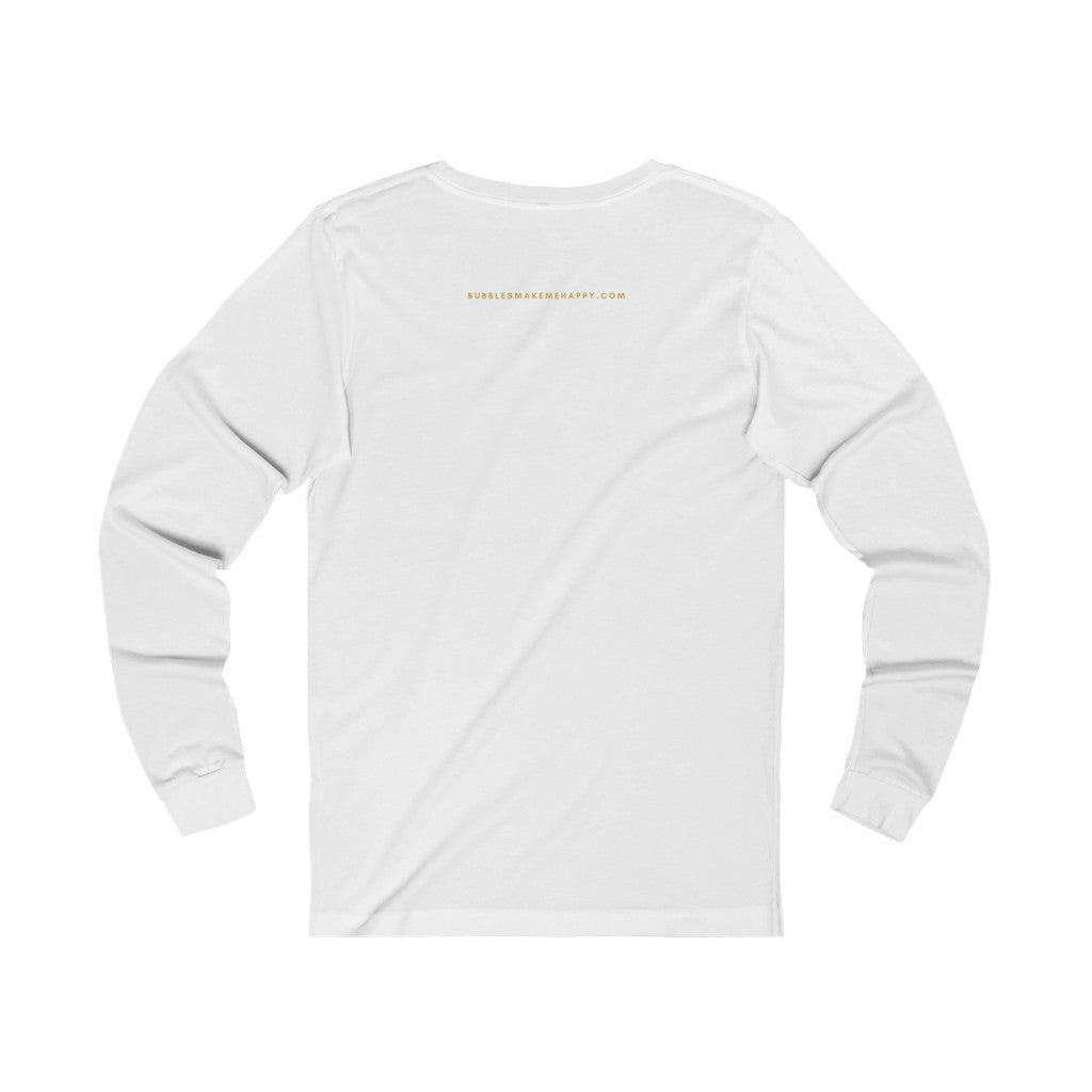 Shamrocks - Unisex Jersey Long Sleeve Tee - Bubbles Make Me Happy