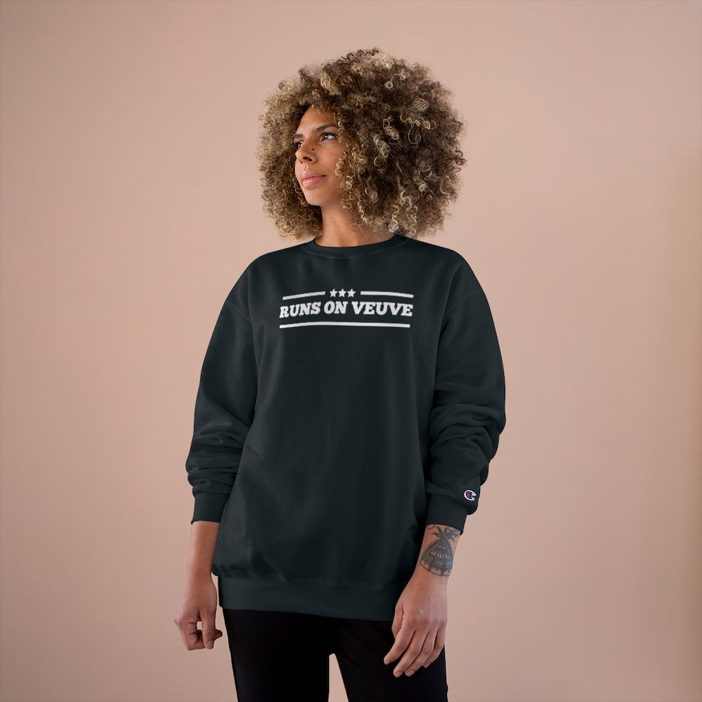 Runs On - Champion Unisex Sweatshirt - Bubbles Make Me Happy