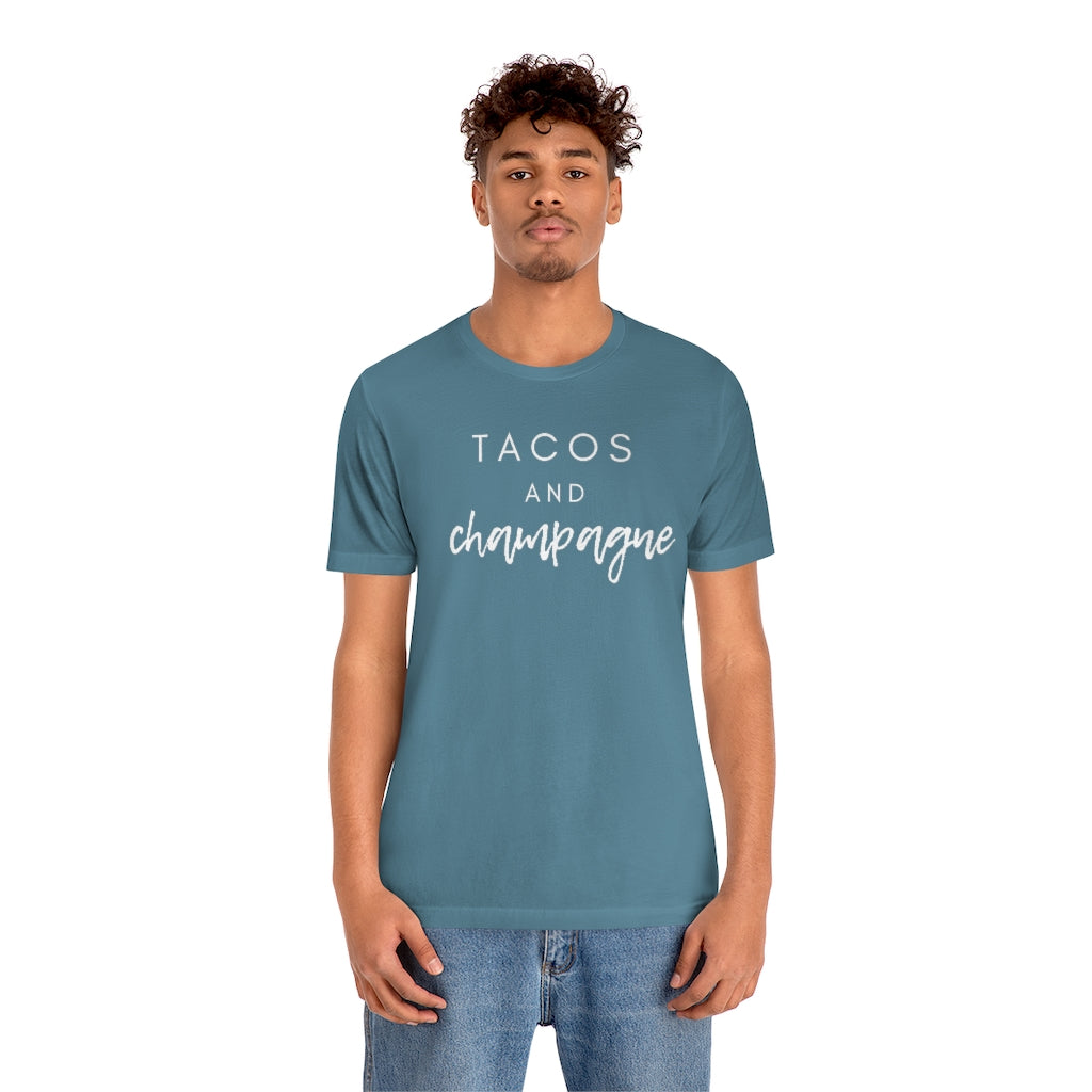 Tacos - Unisex Jersey Short Sleeve Tee - Bubbles Make Me Happy