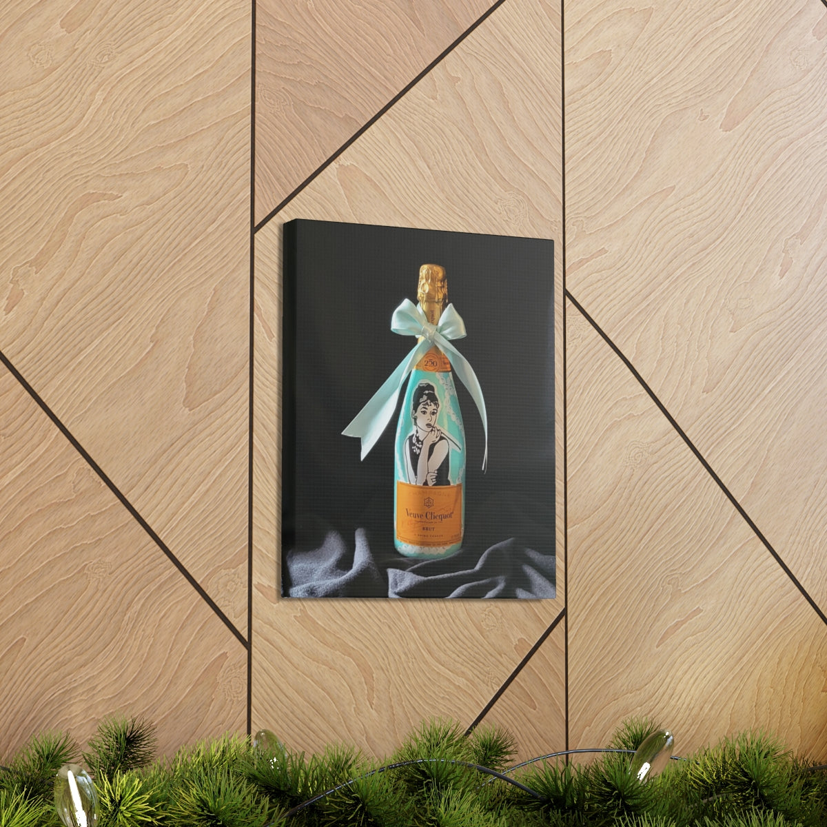 Audrey On Canvas Hanging On Wall - Bubbles Make Me Happy