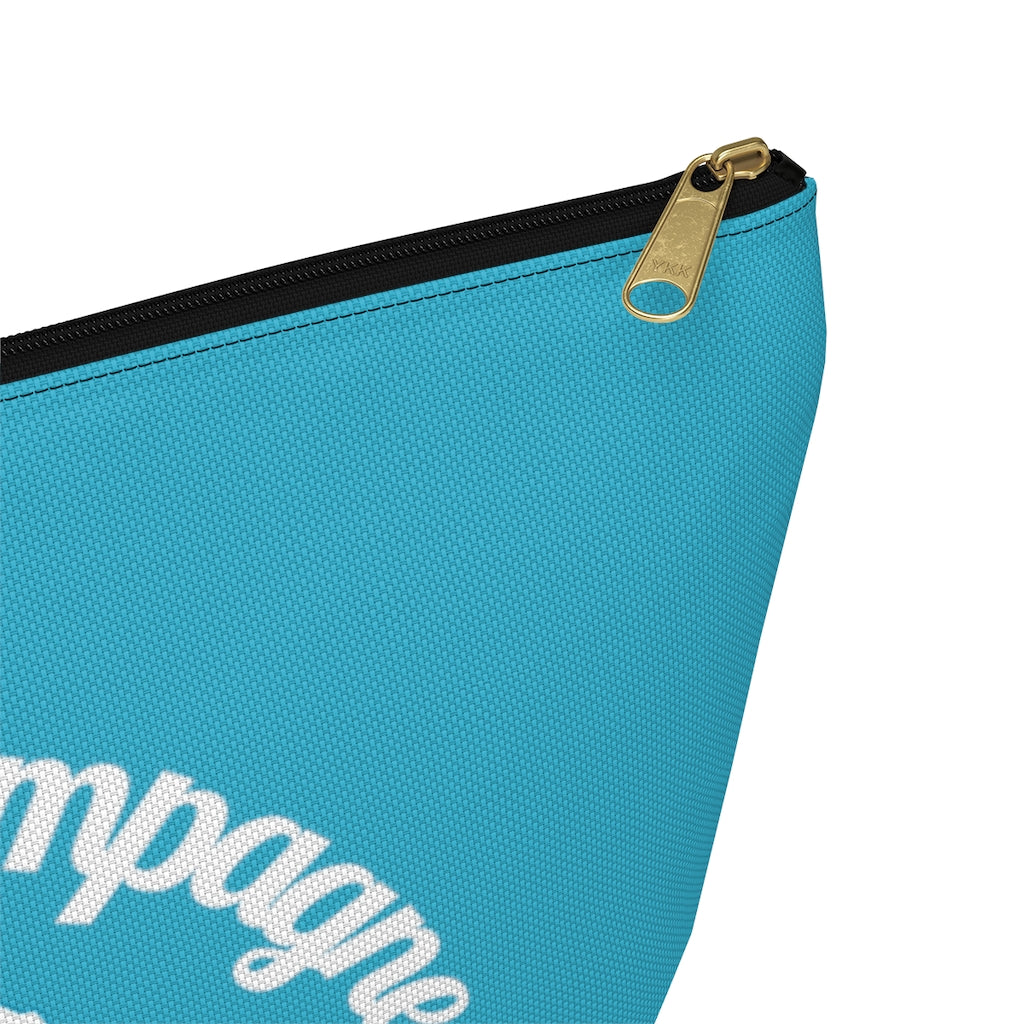 Aloha - Aqua Accessory Pouch w T-bottom - Bubbles Make Me Happy