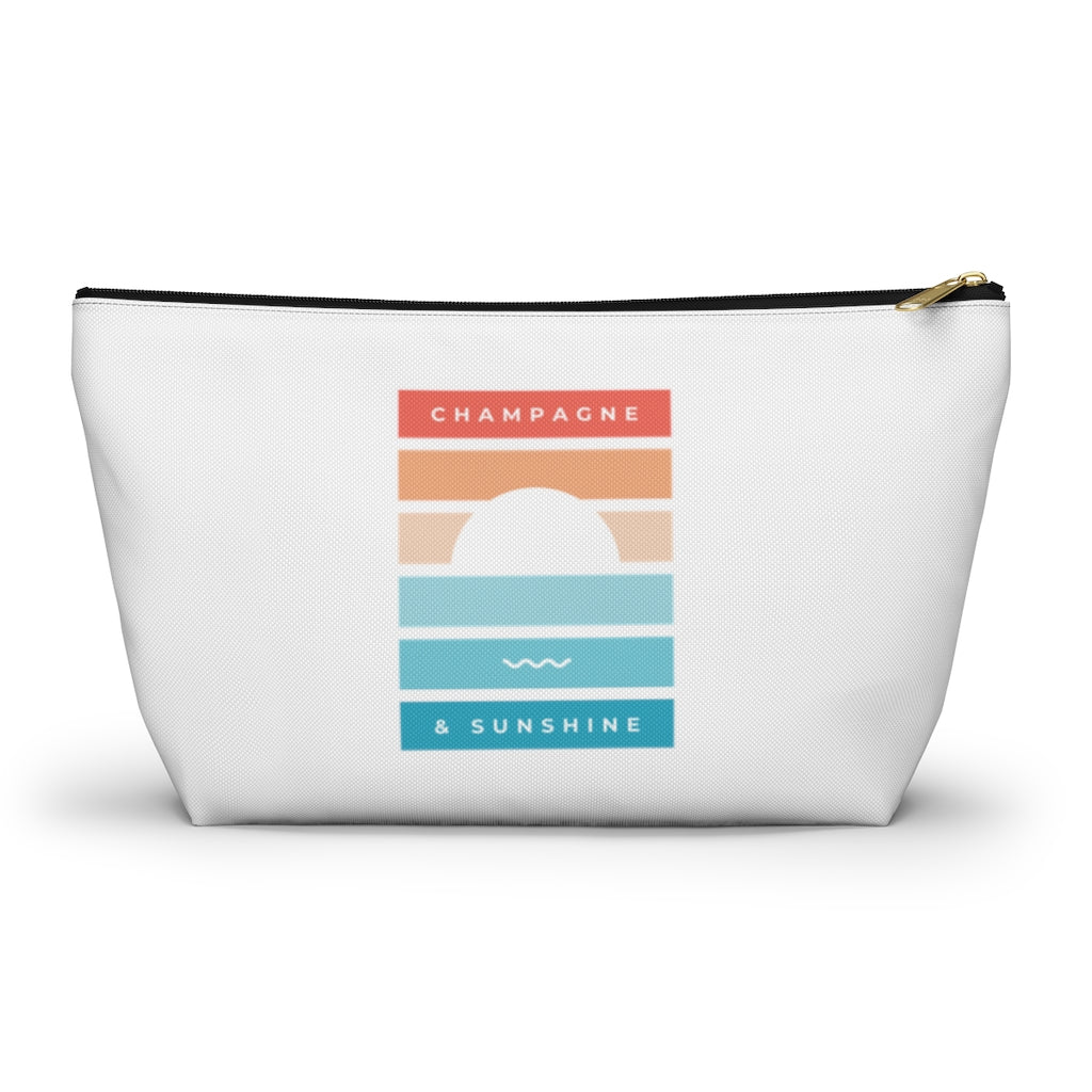 Beach - Accessory Pouch w T-bottom - Bubbles Make Me Happy