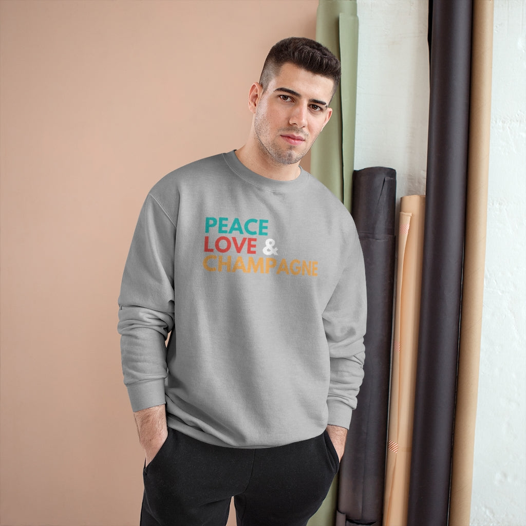 Peace - Champion Unisex Sweatshirt - Bubbles Make Me Happy