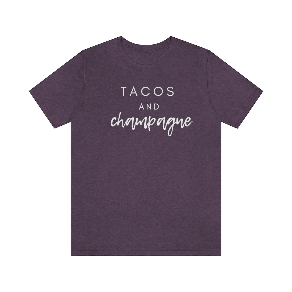 Tacos - Unisex Jersey Short Sleeve Tee - Bubbles Make Me Happy