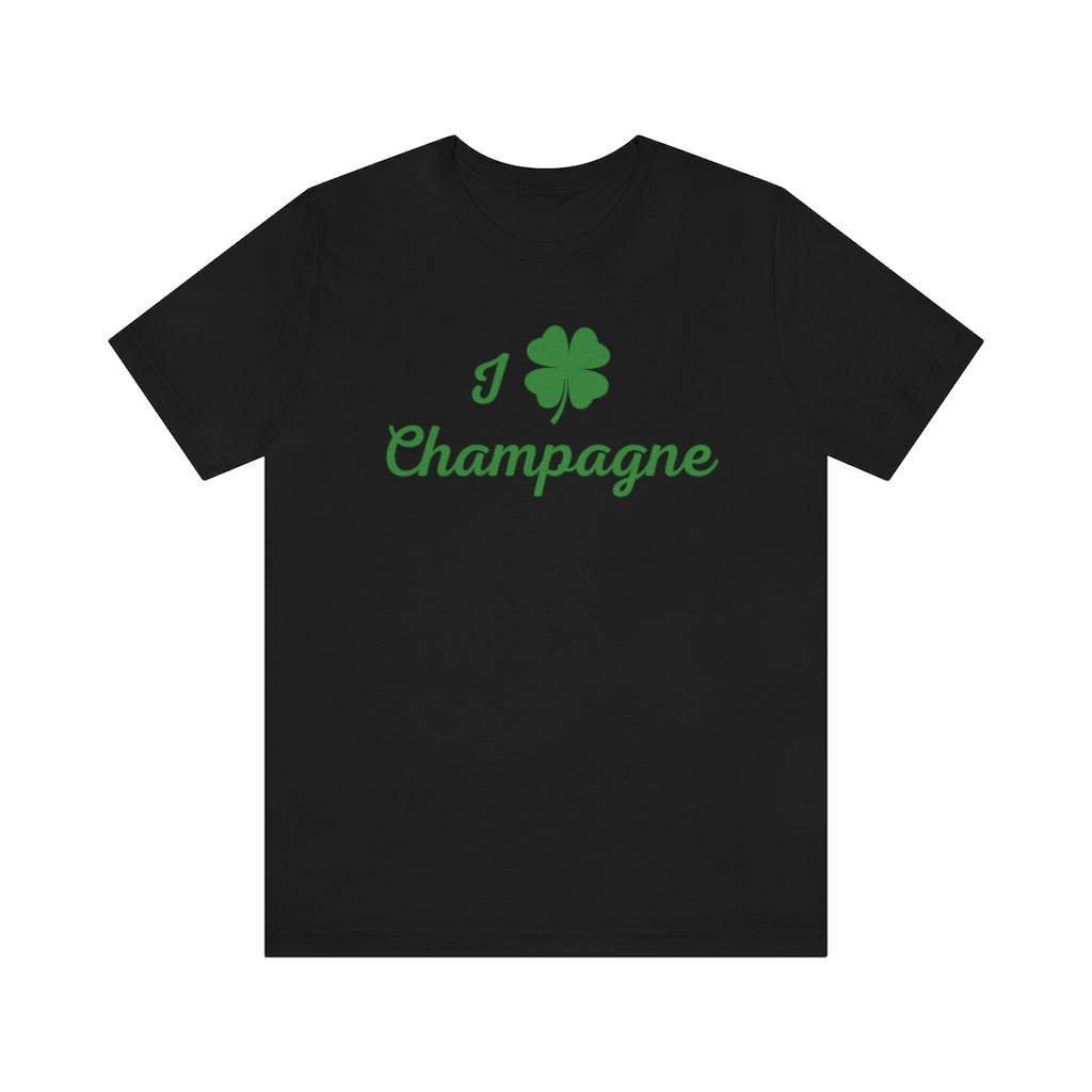Shamrock Love - Unisex Jersey Short Sleeve Tee - Bubbles Make Me Happy