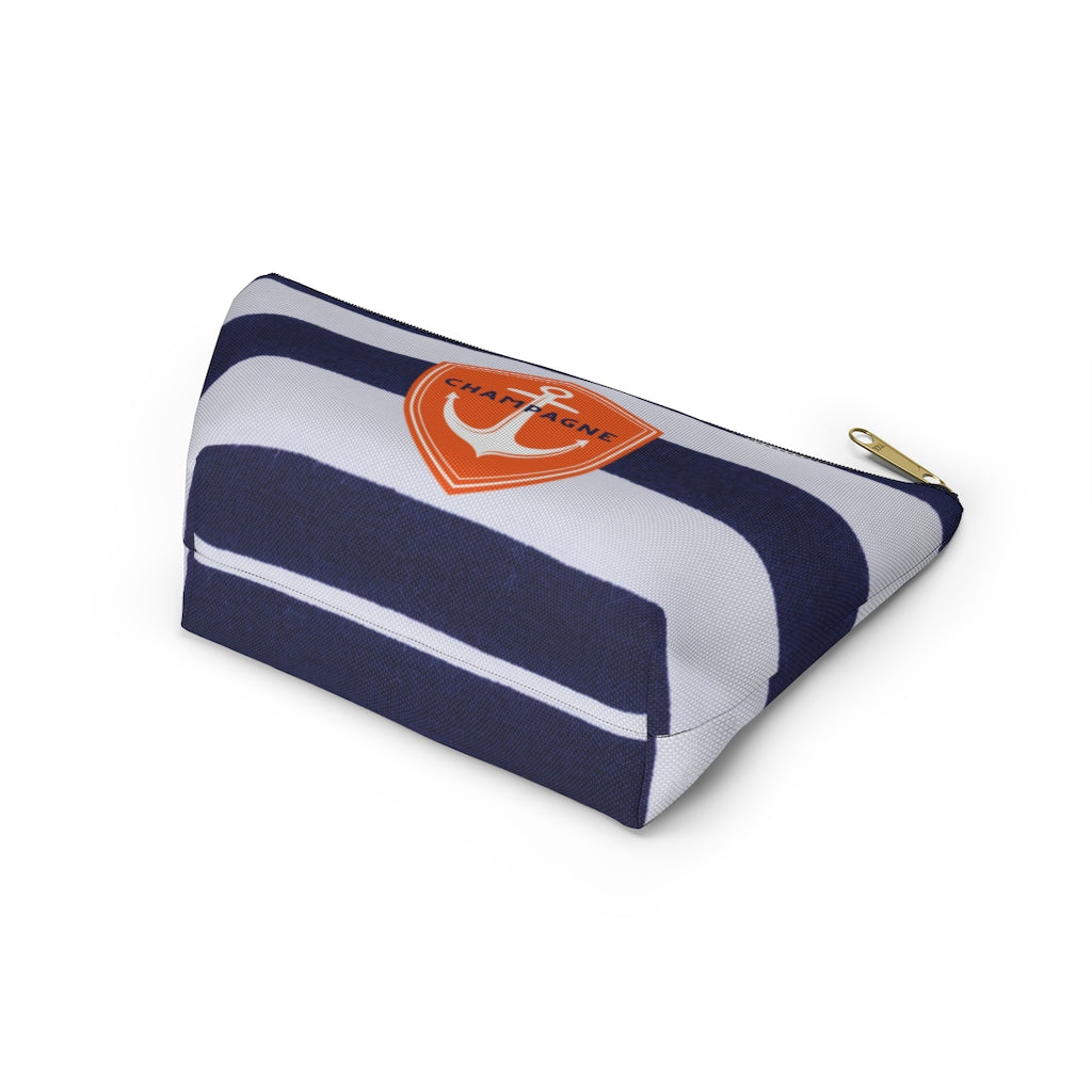 Nautical - Accessory Pouch w T-bottom - Bubbles Make Me Happy