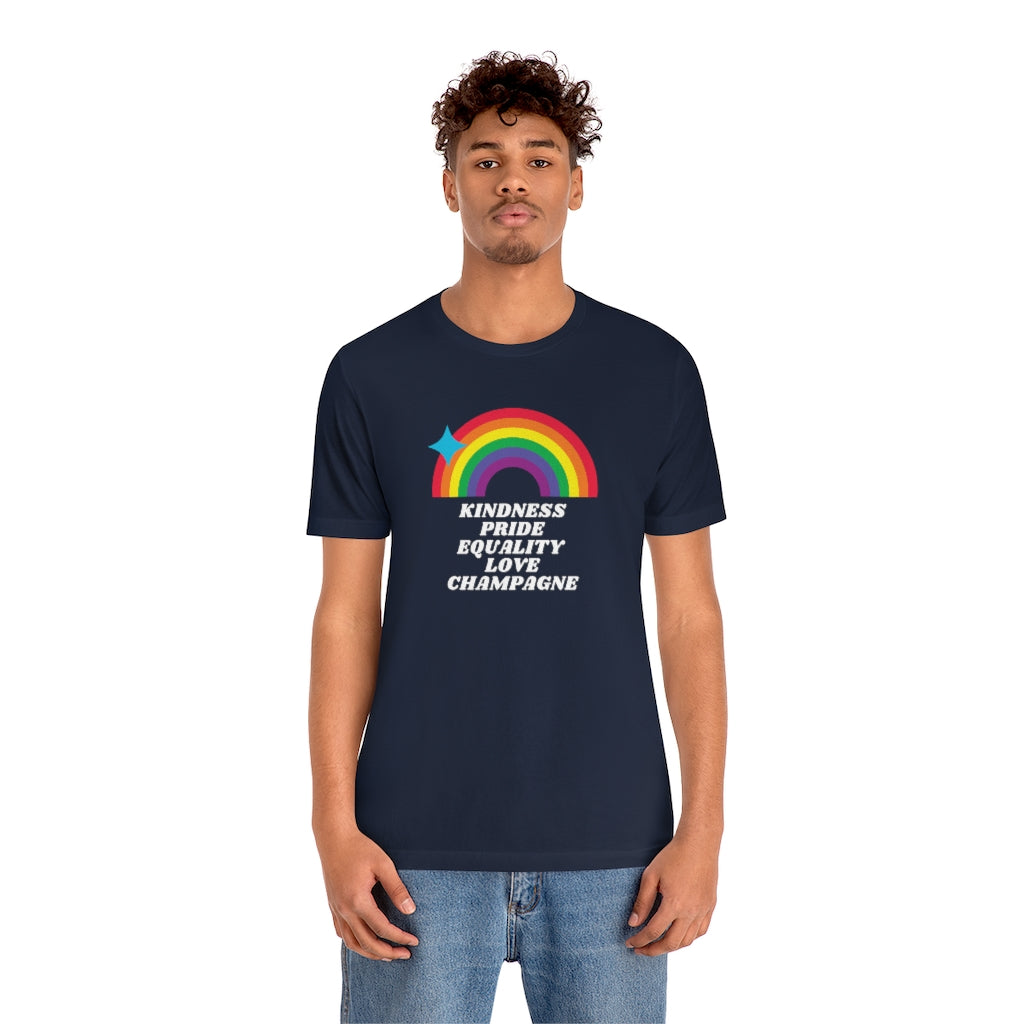 Pride - Unisex Jersey Short Sleeve Tee - Bubbles Make Me Happy