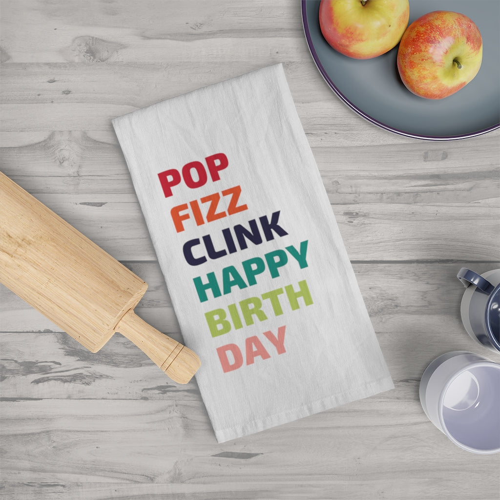 Birthday - Tea Towel - Bubbles Make Me Happy