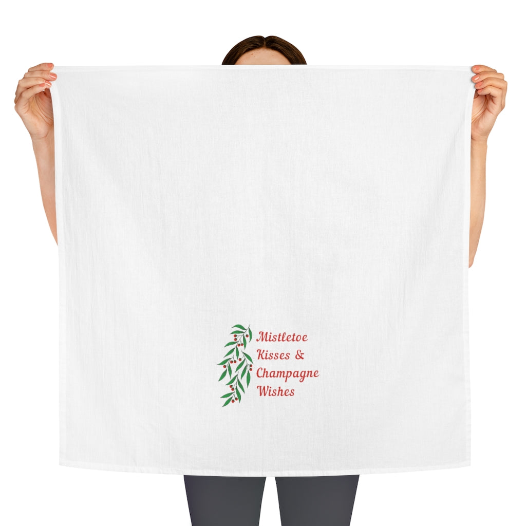 Mistletoe - Tea Towel - Bubbles Make Me Happy
