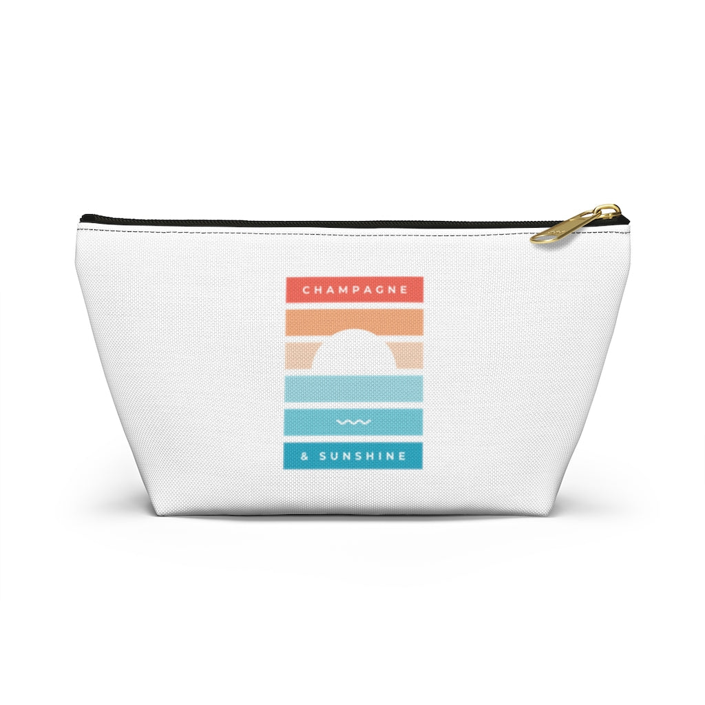 Beach - Accessory Pouch w T-bottom - Bubbles Make Me Happy