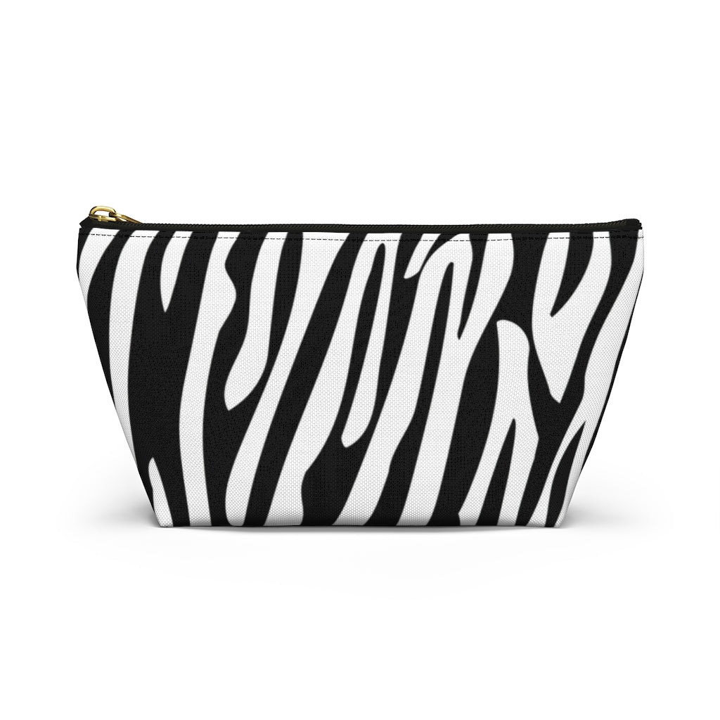 Zebra - Accessory Pouch w T-bottom - Bubbles Make Me Happy