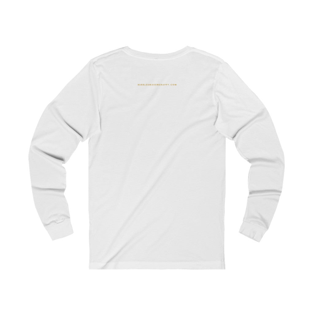 Leaves - Unisex Jersey Long Sleeve Tee - Bubbles Make Me Happy