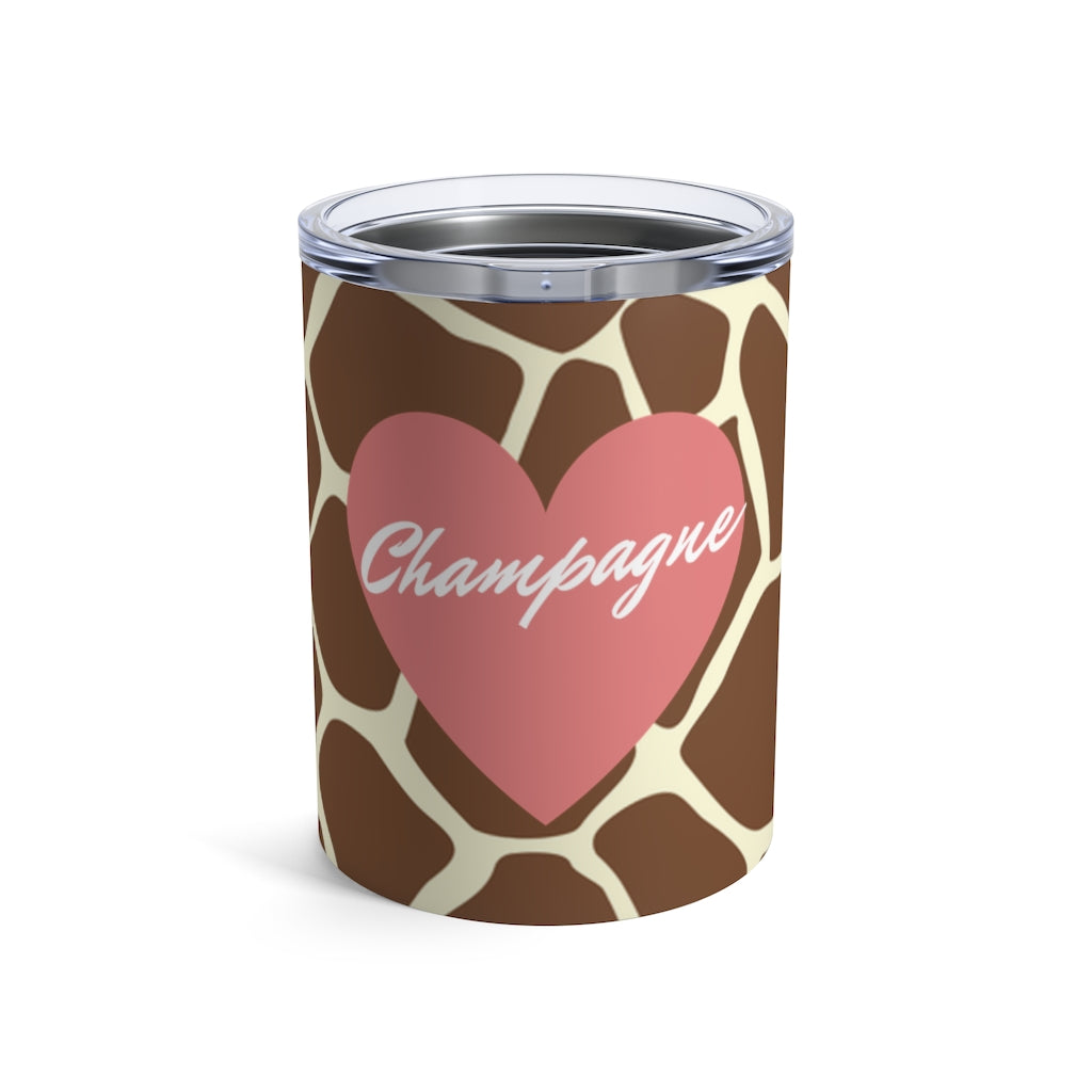 Giraffe - Tumbler 10oz - Bubbles Make Me Happy