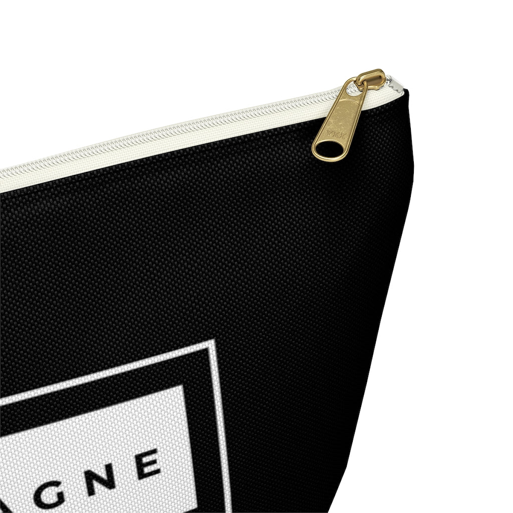 Champagne Classic - Accessory Pouch w T-bottom - Bubbles Make Me Happy