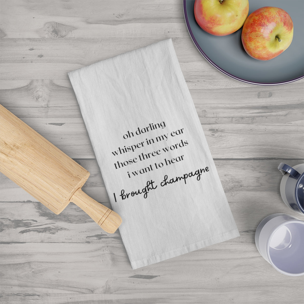 Oh Darling - Tea Towel - Bubbles Make Me Happy