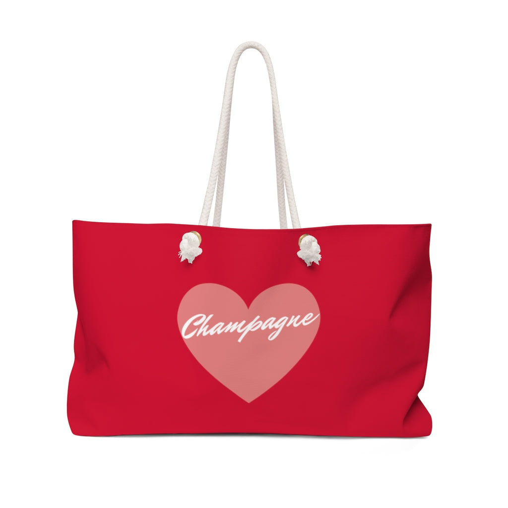 Heart - Weekender Bag - Bubbles Make Me Happy