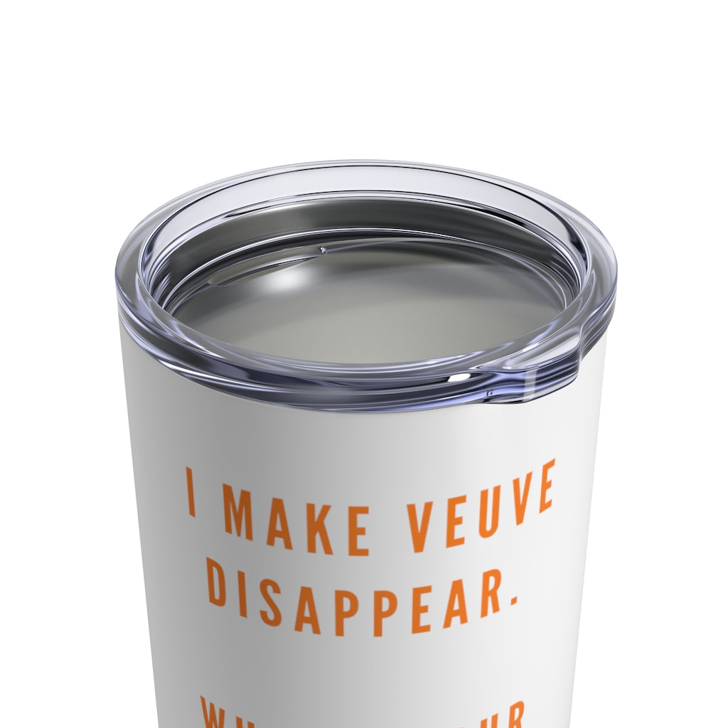 V Superpower - White Tumbler 10oz - Bubbles Make Me Happy