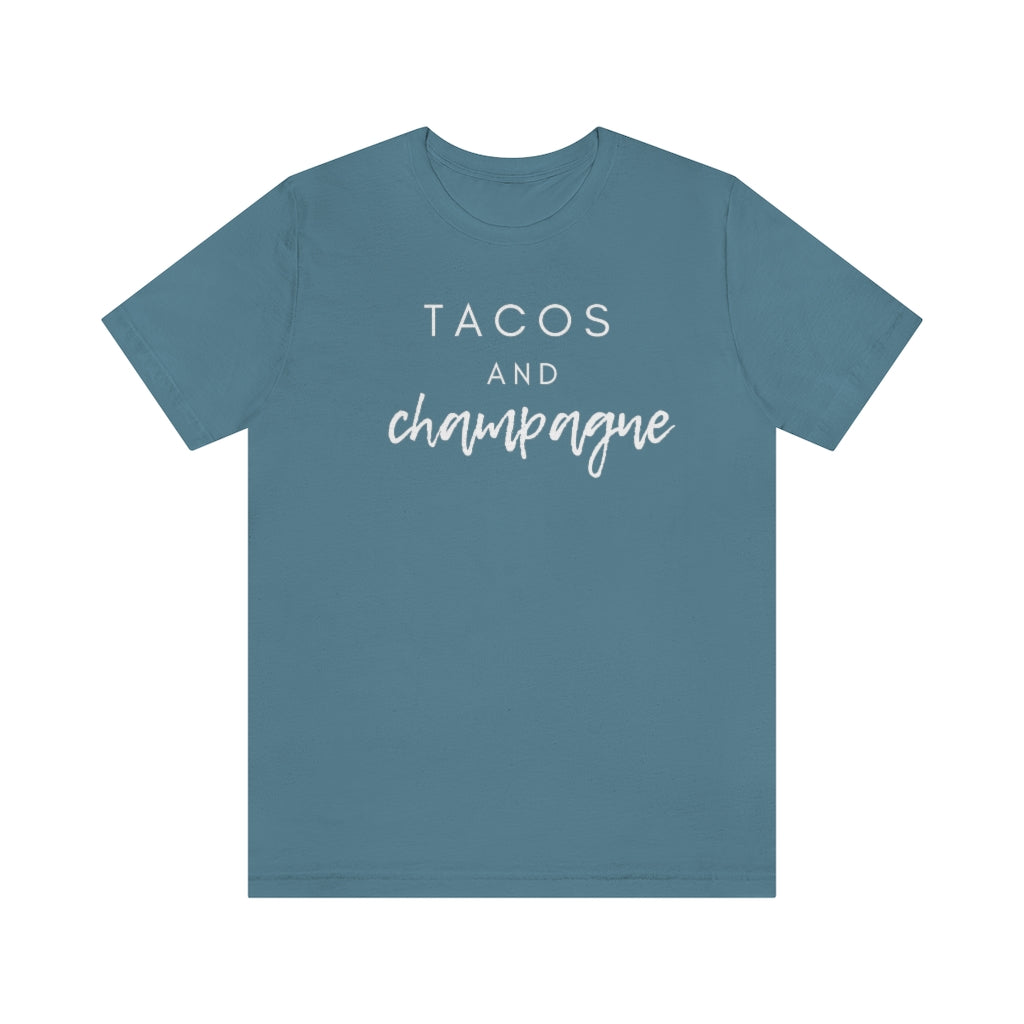 Tacos - Unisex Jersey Short Sleeve Tee - Bubbles Make Me Happy