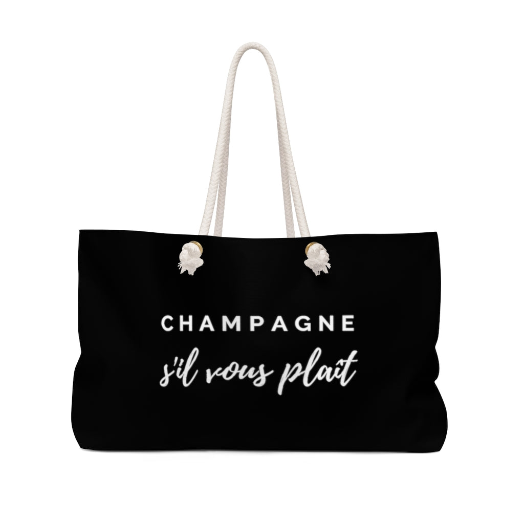 S'il Vous Plaît - Weekender Bag - Bubbles Make Me Happy