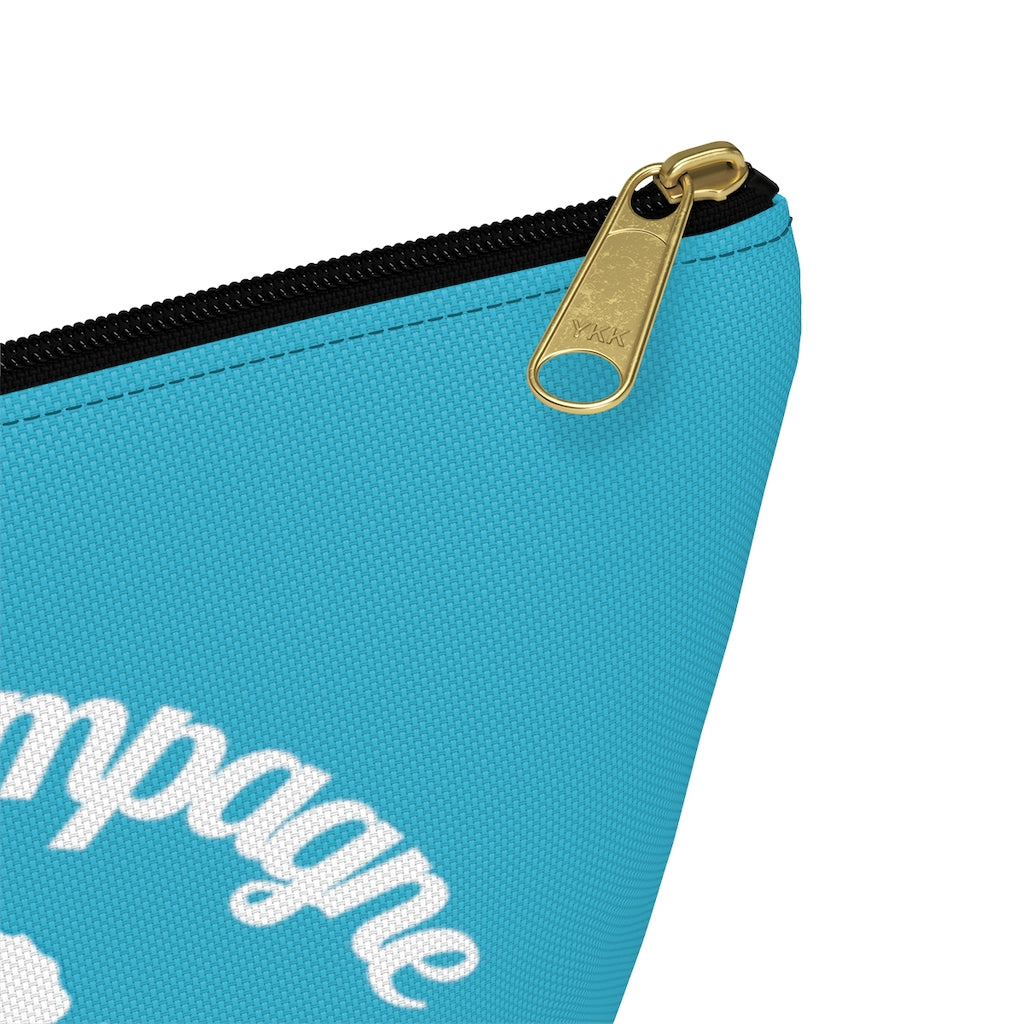 Aloha - Aqua Accessory Pouch w T-bottom - Bubbles Make Me Happy