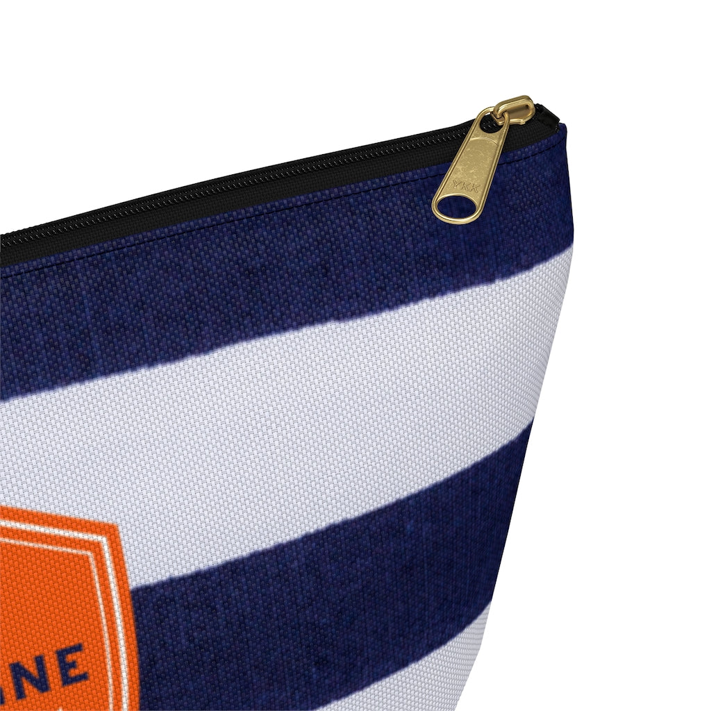 Nautical - Accessory Pouch w T-bottom - Bubbles Make Me Happy