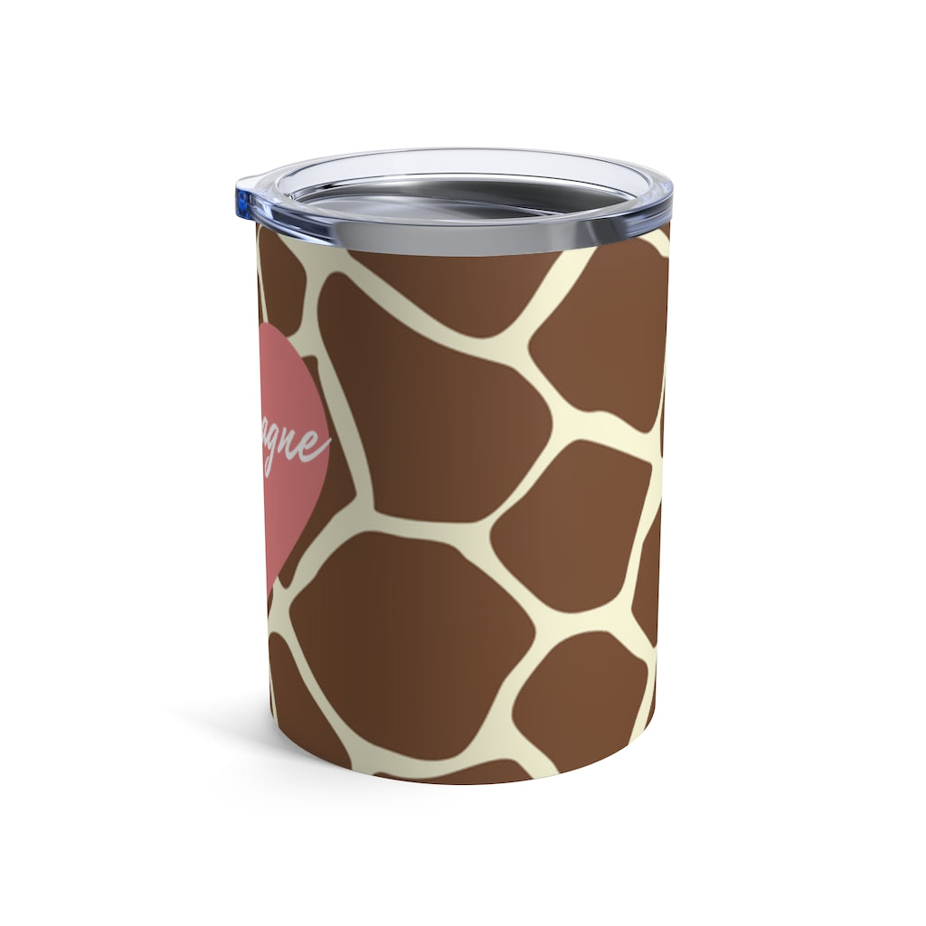Giraffe - Tumbler 10oz - Bubbles Make Me Happy