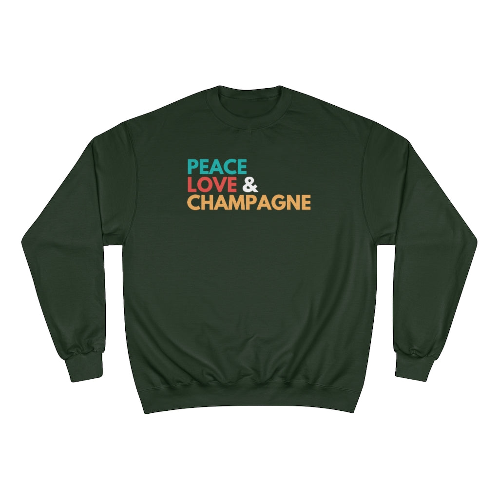 Peace - Champion Unisex Sweatshirt - Bubbles Make Me Happy