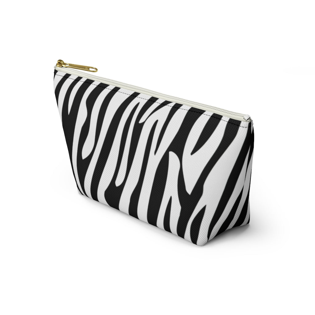 Zebra - Accessory Pouch w T-bottom - Bubbles Make Me Happy