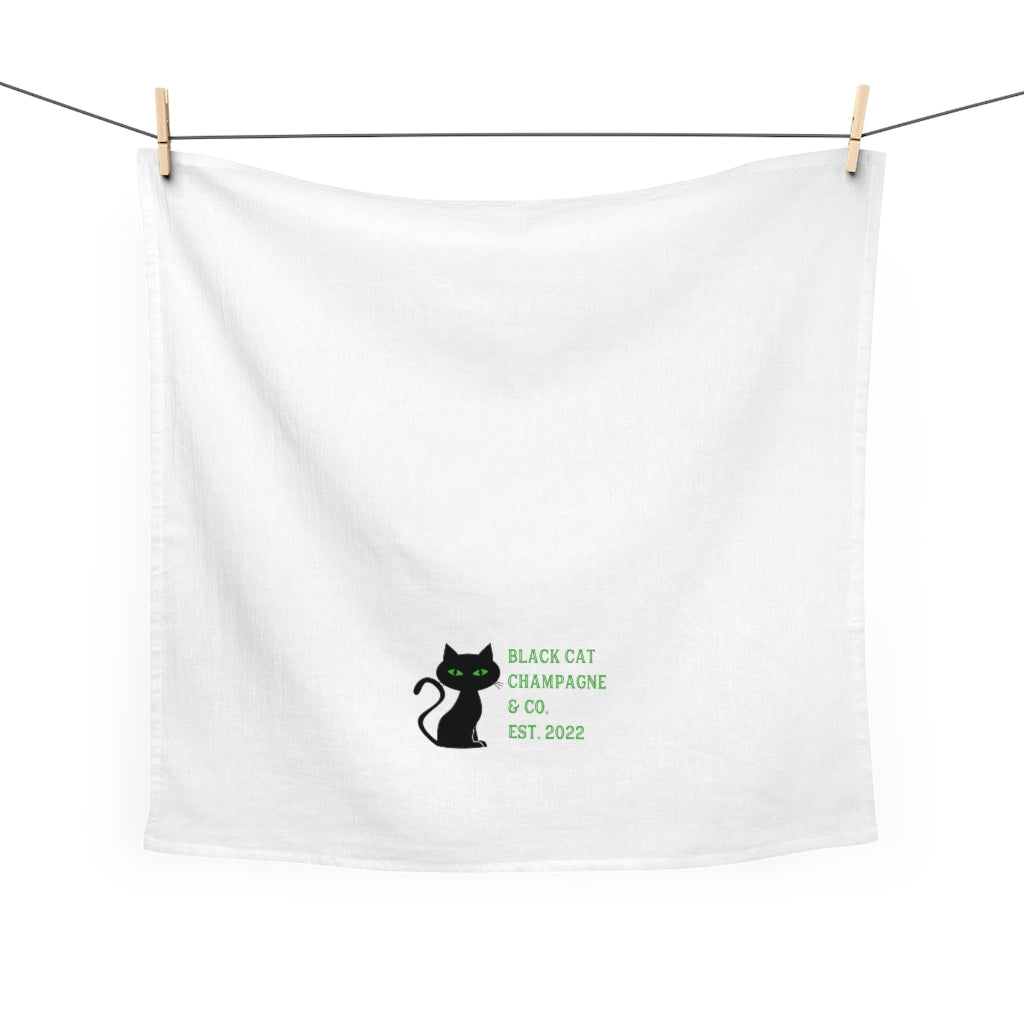 Black Cat - Tea Towel - Bubbles Make Me Happy
