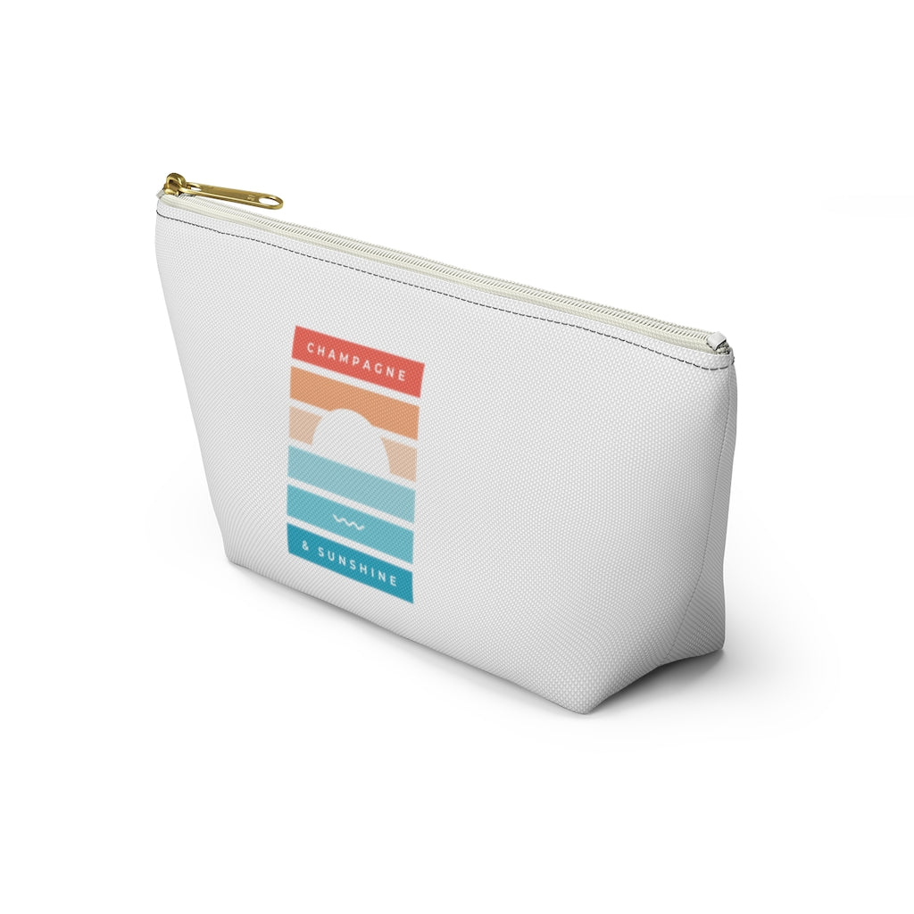 Beach - Accessory Pouch w T-bottom - Bubbles Make Me Happy